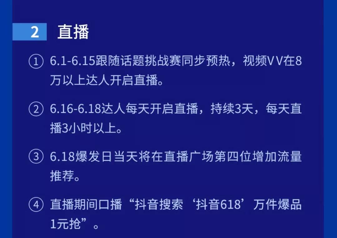 抖音推广 -  抖音 618 直播 活动参与指南