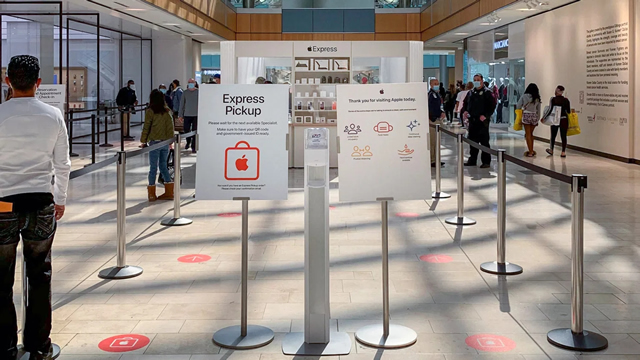 企业出海 - 英格兰Apple Store将在封锁期间提供快捷门店取货服